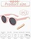 CULEB Baby Sonnenbrille,Sonnenbrille Kinder mit Silikonrahmen und Rosa Brillenkordel,UV400 Schutz,0-3 Jahre Polarisierte Kindersonnenbrille,Babysonnenbrillen für Jungen Mädchen(Rosa)