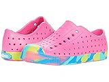 Native Shoes Girl's Jefferson Marbled (Toddler/Little Kid) Shock Pink/Marble 8 Toddler M