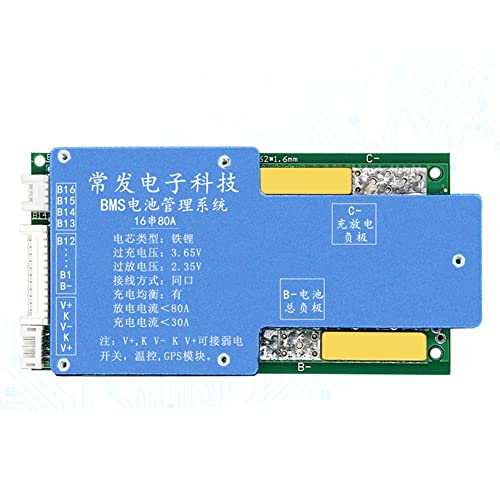 BMS 16S 48V LiFePO4 80A pour l'autonomie électrique de votre camping-car ou maison