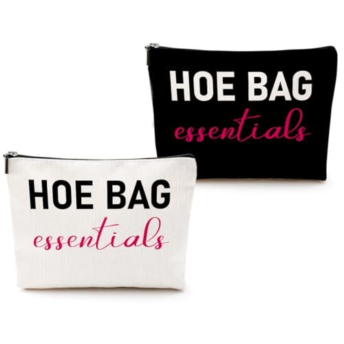 CQM 2PCS Funny Gag Gifts for Women Makeup Bag, Hostess Gift Ideas
