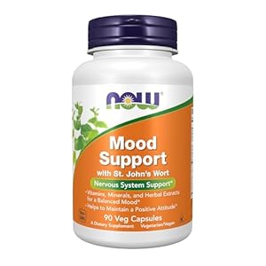 NOW Supplements, Mood Support with St. John’s Wort, Nutrient and Herbal Extracts, 90 Veg Capsules