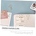 Angoily 40pcs Cross-Shaped Bible Paper Clips Decorative Holders for Organizing Files Documents and Journals for Students and Writers