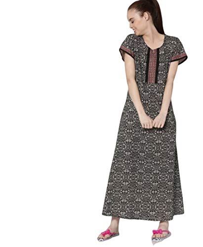 Buy Shyla by FBB Printed Cotton Nightgown at Amazon.in