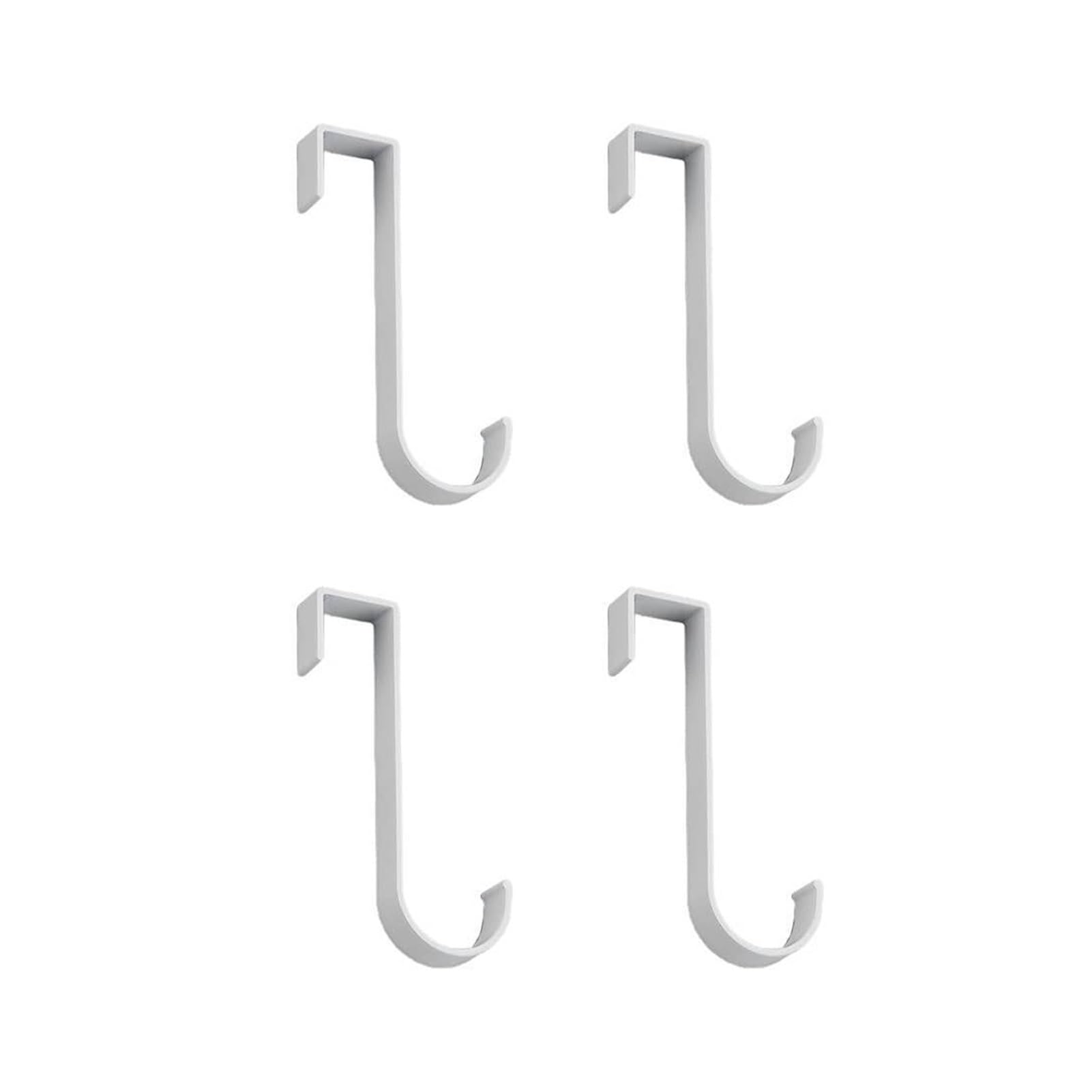 Pexlor 4Pcs B White 4Pcs Aluminum Heated Towel Rail Radiator Hanger For Shower Door Cabinet(4Pcs B White)