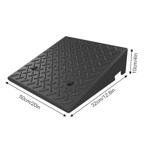 Rampa de bordillo de caucho 20x12.6x4in capacidad 6600 lbs miniatura 2