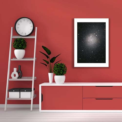 Impression d'art mat Hubble d'exposition grand format NGC 4163 - 4