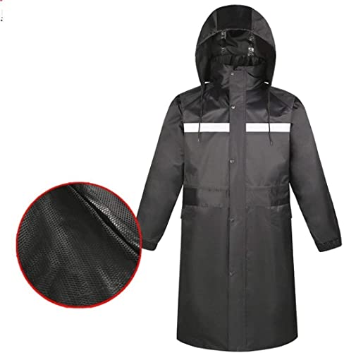 [���X] �����F�����˃x�X�g�A Reflective Waterproof Long Sleeve Vest with Trim Black Orange Multiple Sizes(Black,M)