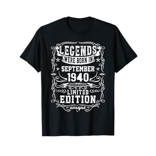 Cumpleaños Septiembre 1940 Edición Limitada Regalo Vintage Camiseta