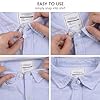 12 PCS Shirt Collar Neck Extender Buttons, Non-Metal Collar Button Extender Elastic for Dress Shirt Can be Used as Cufflink 3 Colors #5