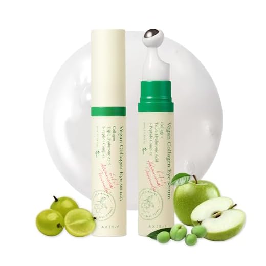 AXIS-Y Suero Vegano De Colágeno Para Ojos K Beauty Triple Ácido Hialurónico Y Suero De Colágeno Peptídico Que Mejora La Elasticidad De La Piel 0.33 Fl. Oz.