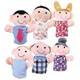 ORFOFE 6 Stück Teiliges Handpuppen für Erwachsene Farbenfrohe Storytelling Puppen Kreativität Feinmotorik und Emotionaler Kommunikation für Familienspiele und Erzählstunden