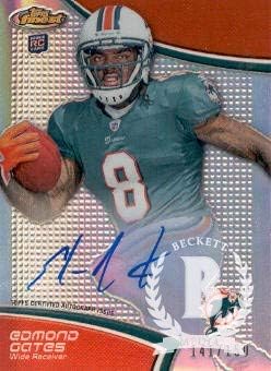 2011 Topps Finest Football Rookie Refractor #24 Edmond Gates /150 AUTO