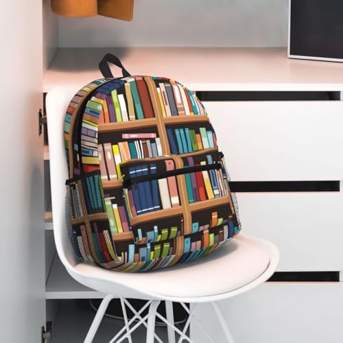 Sac à dos imprimé imperméable avec grand compartiment pour ordinateur
