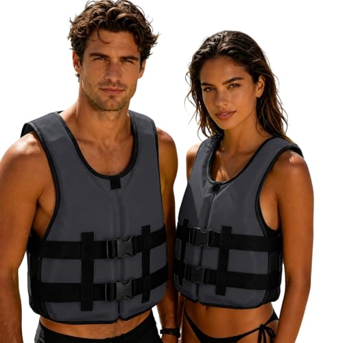 Gilet de Sauvetage pour Femme-pour Sports Nautiques en Plein air-Idéal pour Le Kayak,la Navigation de Plaisance,la plongée avec Tuba,la plongée avec Tuba-Bandoulière réglable-A Un sifflet,Confortable