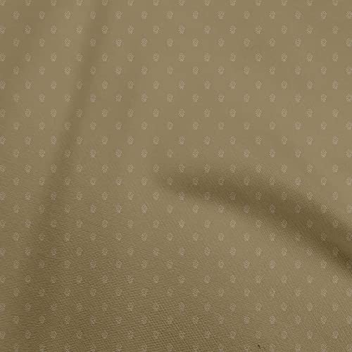 oneOone Viscose Chiffon Tawny Brown Fabric Abstract Dress Material Fabric Print Fabric By The Yard 42 Inch Wide