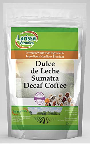 Dulce de Leche Sumatra Descafeinado Café Gourmet Naturalmente Saborado Granos de Café entero 4 oz ZIN 551198