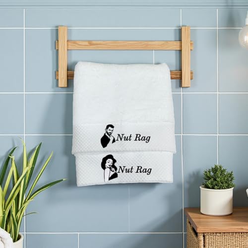 Carastora Funny Towels are the for Couples, Friends, or Special Occasions. They Make Unique Gifts for Anniversaries and Valentine's Day. Durable Everyday Bathroom Essentials, 2-Pack — view 5