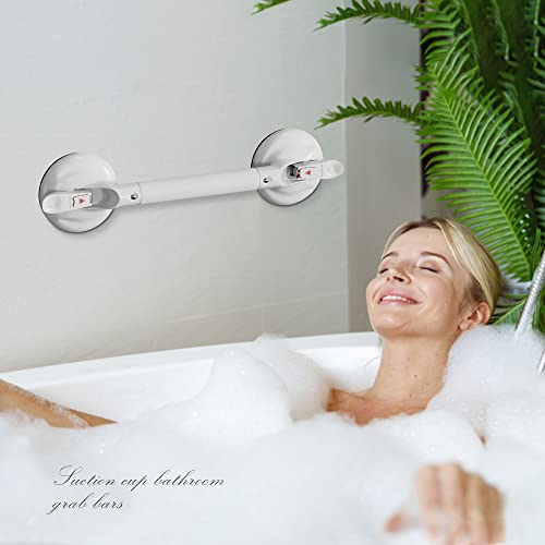 Shapon Grab Bar For Shower, Shower Handle Grab Bar With Strong Suction Cup, Shower Grab Bar For Bathtubs And Showers, Easy To Install, Shower Grab Bar For Handicap Elderly Senior, 18.5 Inch #TOP3