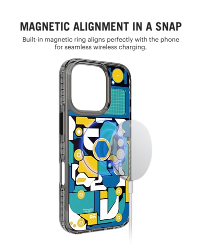 Image of DailyObjects Case for iPhone 16 Pro Compatible with Mag-Safe Wireless Charging, Stride 2.0 Calculator Slim Shockproof Back Cover with Inner Magnetic Ring