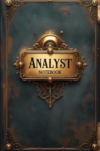 Analyst notebook: lined journal for men women coworker