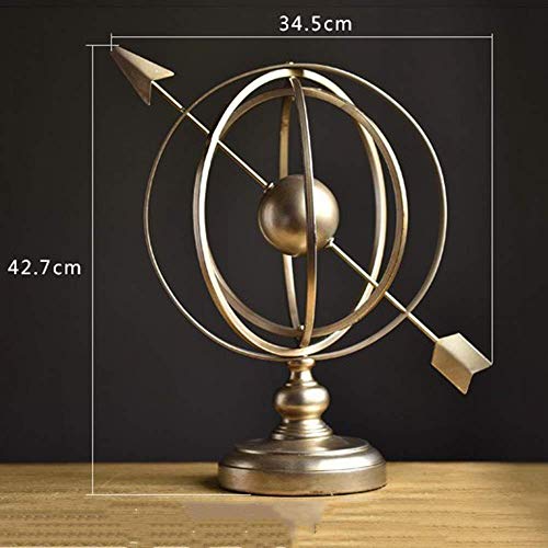 Globo transparente, globo de metal miniatura bola mundial globo redondo para decoração de mesa de ca