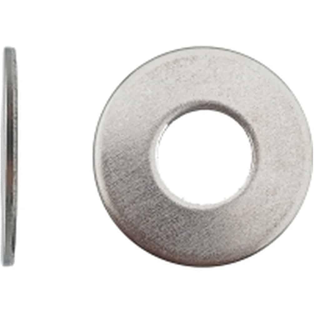 50 arandelas planas anchas, tipo L, 18 mm, NFE 25514, acero inoxidable, A4, D-Work
