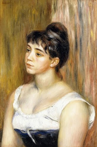 Portrait Renoir grand tableau pour habiller un mur vide de salon