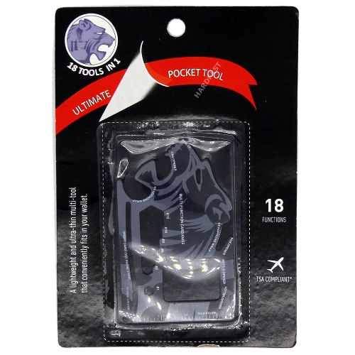 Cartão Sobrevivência Faca 18 Em 1 Multifunção Tsa Garrafa Carteira