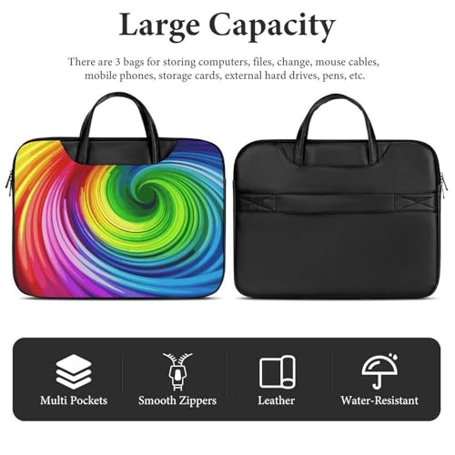 Bolsa para portátil de 17 pulgadas impermeable color arcoíris miniatura 5