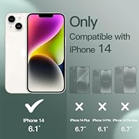 JETech Silikon Hülle für iPhone 14, Nachtgrün – Ansicht 2