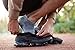 u&i Men's Performance Cushion Cotton Low Cut Ankle Athletic Socks with Tab, Grey (6-Pack)