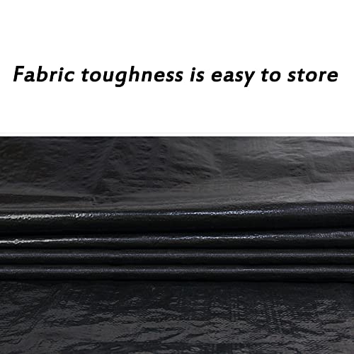 Tela de sombra de lona negra impermeable 3x4m de plástico para lluvia 8