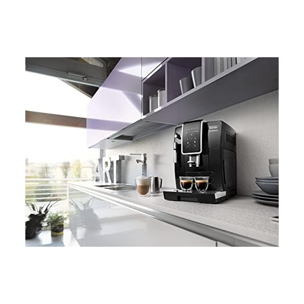 De'Longhi ECAM350.15.B Basic Cafetera superautomática, 1450 W, 2 Cups, Acier inoxydable, Negro - Imagen 3
