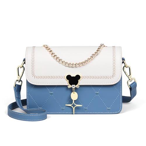 Womens Top Handle Satchel Heart Embroidered Quilted Purses Designer Handbags Small Crossbody Bags