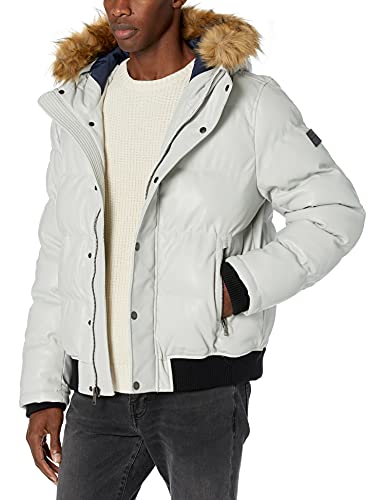 Image of Tommy Hilfiger Men's Arctic Cloth Quilted Snorkel Bomber Jacket (Standard and Big & Tall)