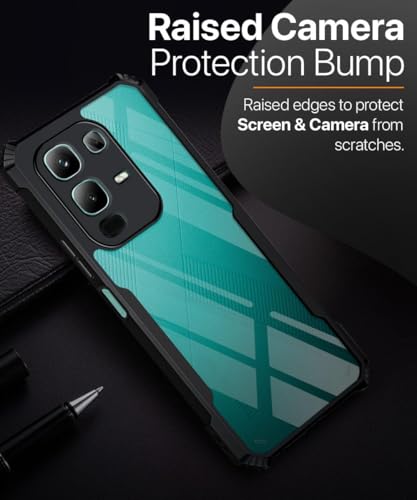 Image of AIBEX Crystal Clear Back Cover Case for Infinix Note 50x 5G| 360 Degree Protection | Shock Proof Design | Transparent Back