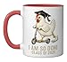 I Am So Done Class of 2026 Senior Funny Graduation Chicken Ceramic Mug, Red/White