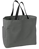 Port & Company luggage-and-bags Improved Essential Tote OSFA Charcoal