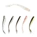 JOHNCOO Bicolor Soft Bait Fish Fishing Lure Tiddler Silicone Bass Minnow Bait Swimbaits Plastic Lure Pack of 72 (Mixed Color)