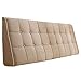 ZFF Nachtkissen Rückenlehne Bettkissen für Ohne Kopfteil Dreieckiger Keil Gepolsterte Lendenwirbelsäule Waschbar (Color : Khaki, Size : 150x15x50cm)