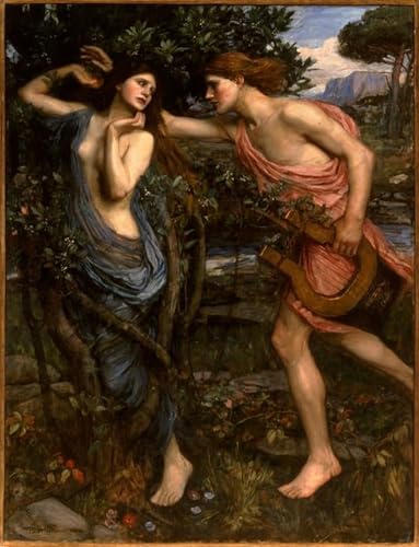 Pintura Santa Cecilia de J.W. Waterhouse, Póster en Lienzo Decorativo de 60x90cm