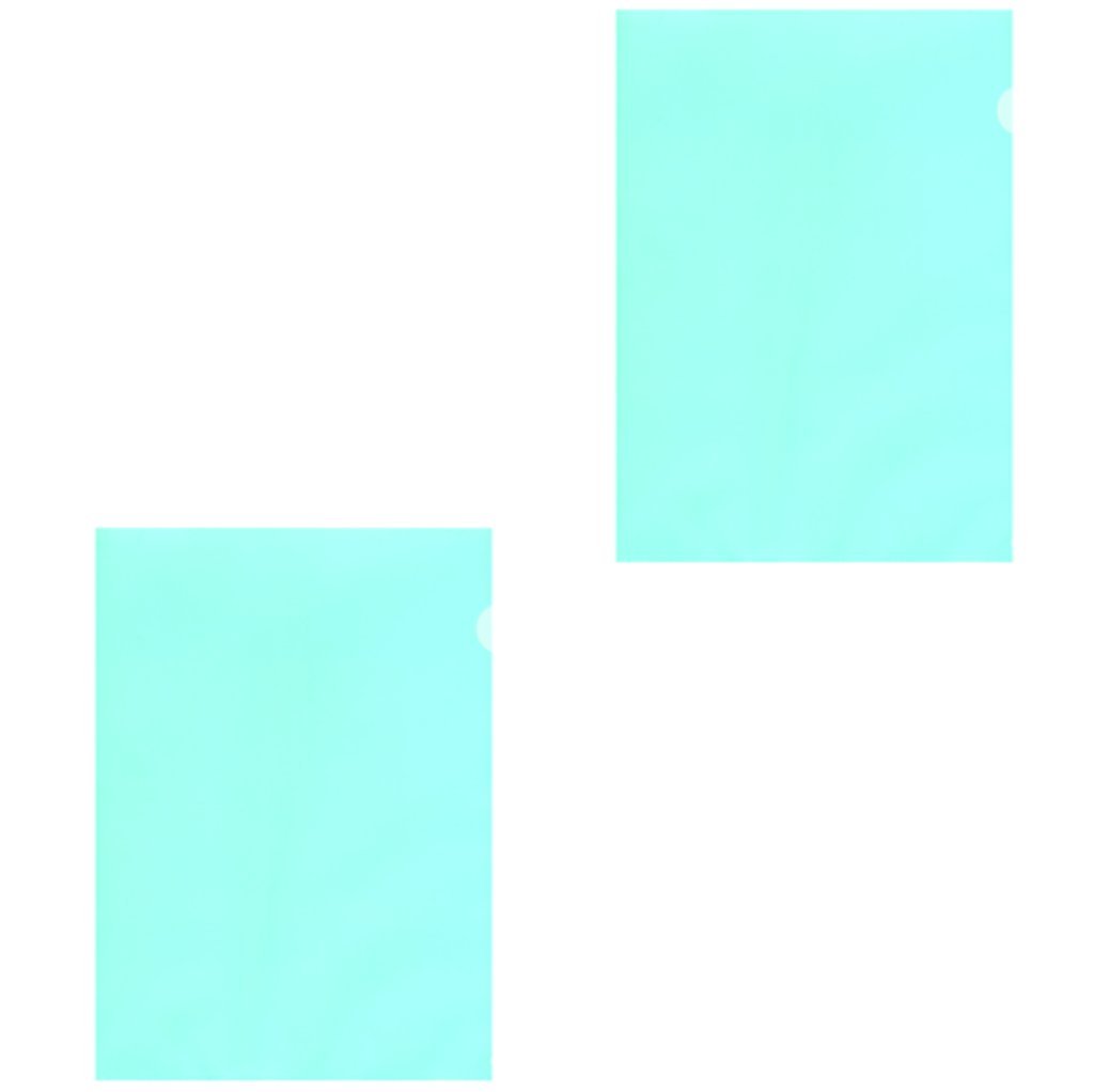 L-Type A4 Folders Clear Blue Colored ( Set of 60 )