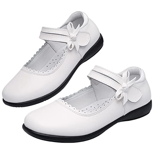 rismart Girl Kid School Dressy Uniform Shoes Leather Mary Jane Flat2