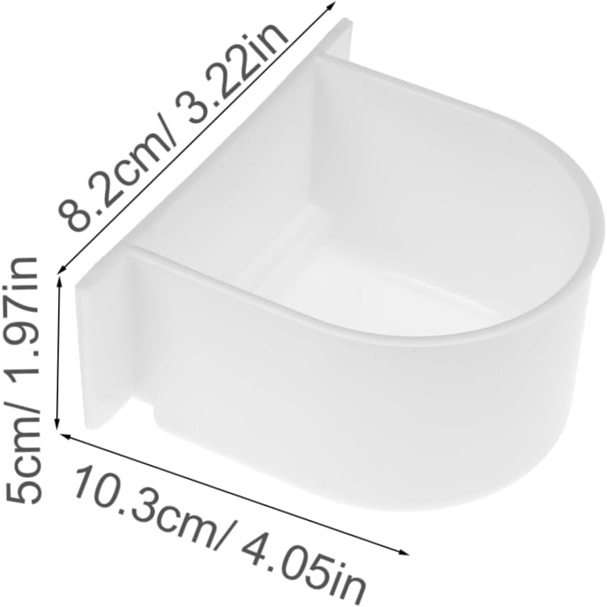 8pcs Bird Cage Food Dispenser Bird Feeder Bowls for Parrots Budgies Cockatiels Easy to Install Half Food Holder