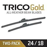 TRICO Gold® 24 & 18 Inch Pack of 2 Automotive Replacement Windshield Wiper Blades for My Car (18-2418), Easy DIY Install & Superior Road Visibility