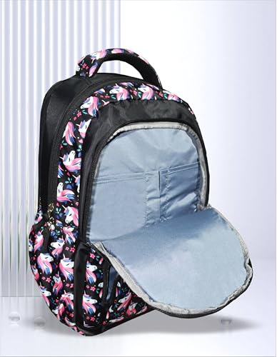 Image of PB Pearlbags LARSEN 21L Printed Casual Backpack,3 Compartment,Premium Fabric,Water Resistant Anti Theft,School & College Bag for Boys and Girls,Office & Travel Bag for Men and Women,46X31X15 Cms