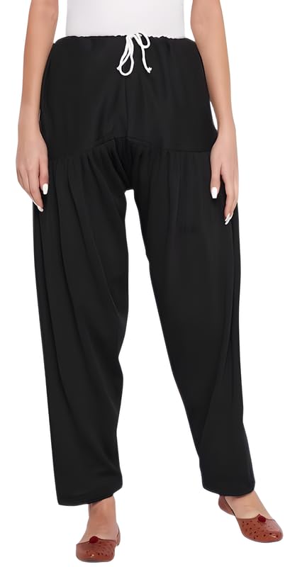 Premium Woolen Patiala Salwar for Women/Ladies/Girls | Regular & Comfort Winter Wear | Waist Size: 28-42 | Length : 39 Inches | Multicolor-image-4
