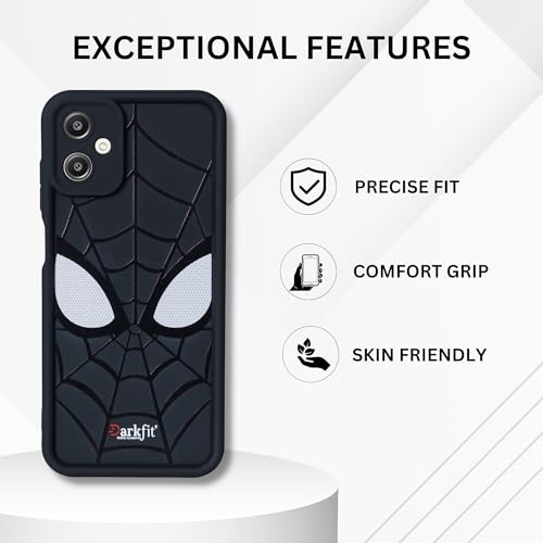 Image of DARKFIT Back Case Cover Compatible for Samsung Galaxy A06 | Silicone Case | Camera & Body Protection| Shock Proof | for Samsung Galaxy A06 | Color Black