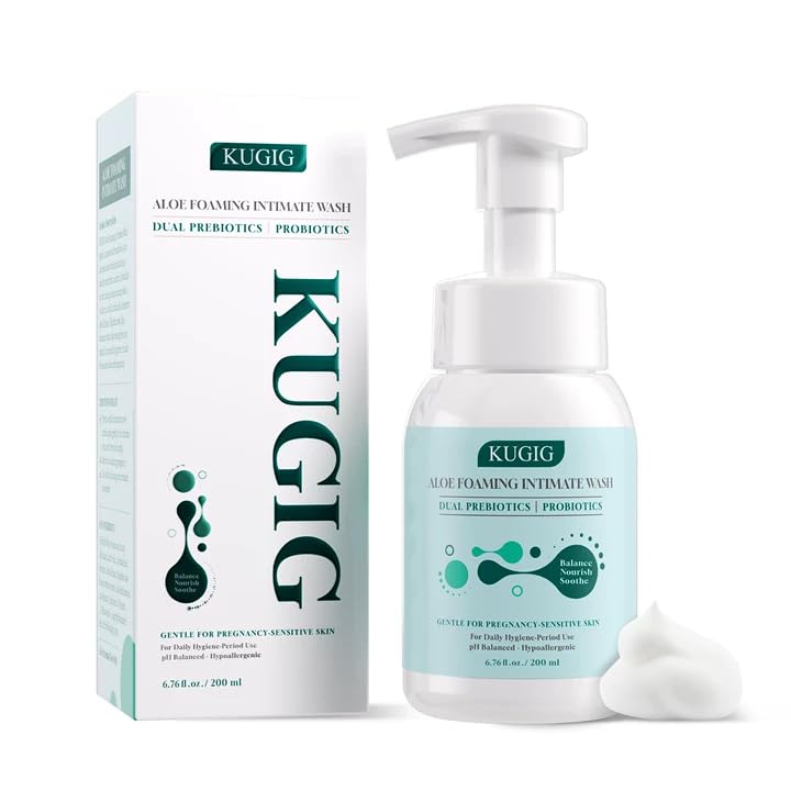 Kugig Wash | Intimate Cleanser for Women & Men pH-Balanced Aloe Vera Formula with Prebiotic Complex & Fermented Ingredients Ultra-Gentle Daily Care for Sensitive Skin 6.76 Fl Oz (One Pacek)
