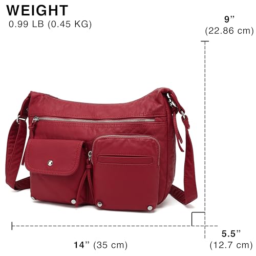 Scarleton Lightweight Shoulder Purse with Multiple Pockets, Casual Travel Handbag for Women, H18003